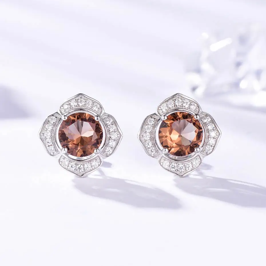 Женские Ювелирные наборы с драгоценным камнем kuoolit кольцо и сережки из