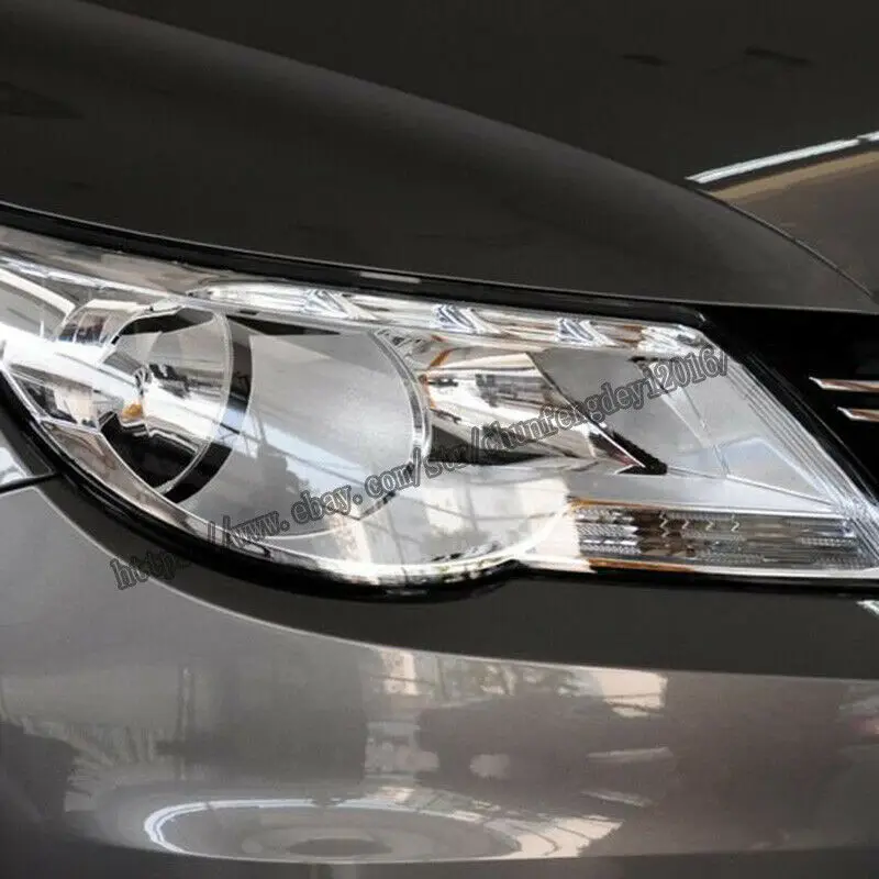 Подходит для Volkswagen Tiguan 2009 2010 2011 2012 автомобильные аксессуары фары стекло фары крышка ABS 2шт