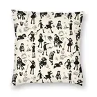 Чехол для подушки с изображением волшебной девушки на Хэллоуин, подушка для мальчика, домашний декор, Готическая оккультная ведьма, диванная подушка, двусторонний принт