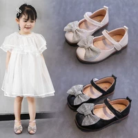 new childrens princess shoes girls soft sole baby toddler shoes kids bowknot chaussure fille for spring autumn black beige pink