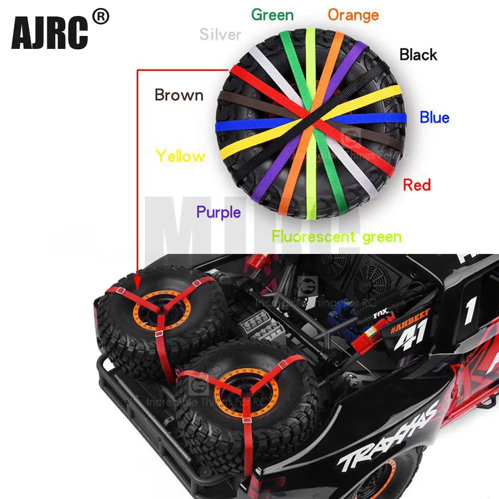 MJRC 1/7 TRAXXAS 85076 4 безлимитный пустынный гонщик запасной ремень для шин UDR RR10 90050 LOSI Baja