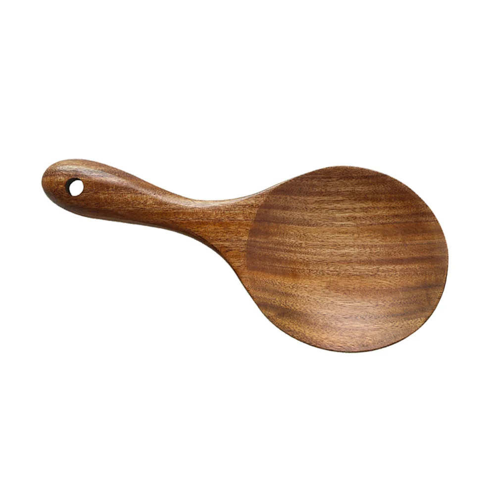 

Wooden Rice Scoop Food Serving Spoons Kitchen Utensil Tableware for Home Restaurant