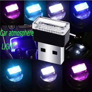 Car Mini Atmosphere Light Automotive USB LED Night Lamp Portable Car Atmosphere LED Light Assisted Night Illumination Tool