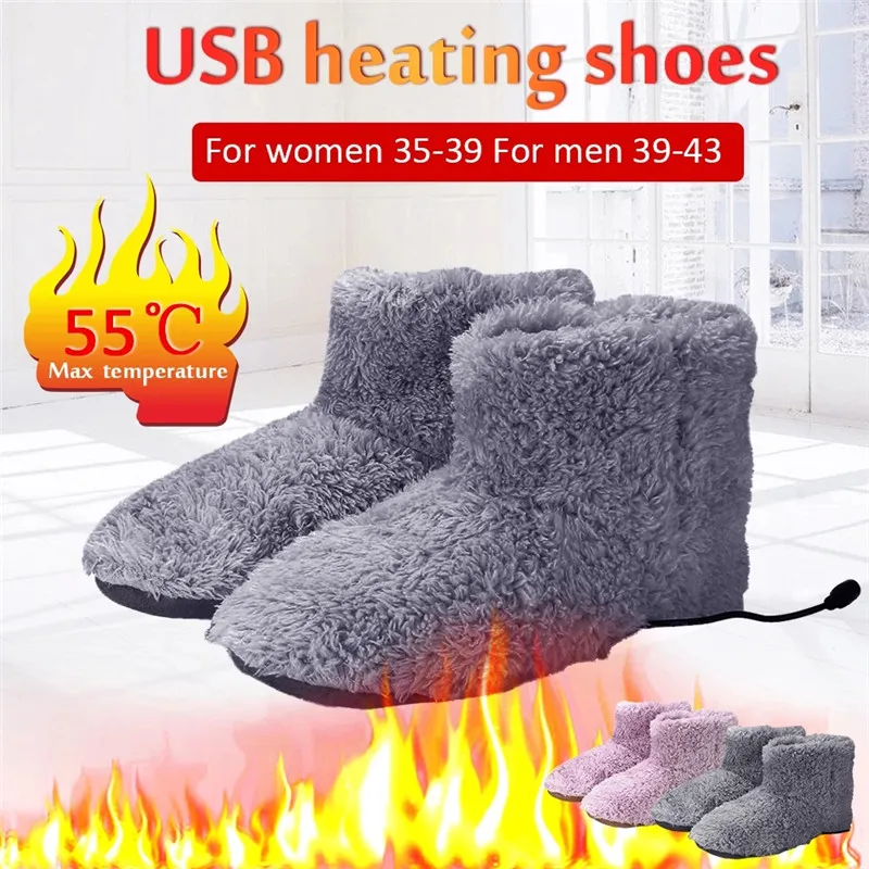 

USB Heated Warm Feet Thick Flip Flop Heat Pads Warm Foot Care Treasure Warmer Shoes Winter Warming Pad Heating Insoles 5v Heater