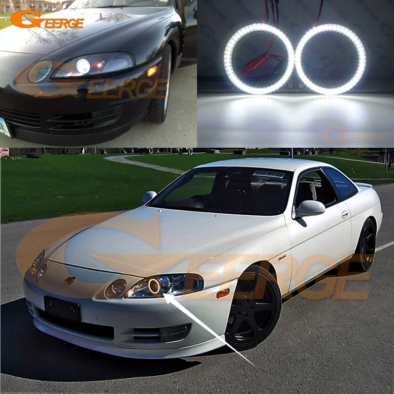 Для Toyota SOARER Z30 series 1992 2001 ультра яркий SMD СВЕТОДИОДНЫЙ ангельские глазки набор