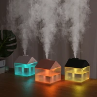 3 in 1 tiny house humidifier usb ultrasonic air mist maker portable aroma essential oil diffuser color night lamp humidificador