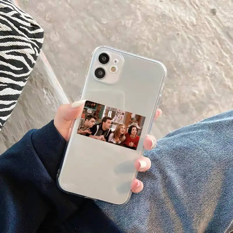 

friends tv show Phone Case Transparent for iPhone 12 11 mini pro XS MAX 6 6S 8 7 Plus X 5S SE 2020 XR
