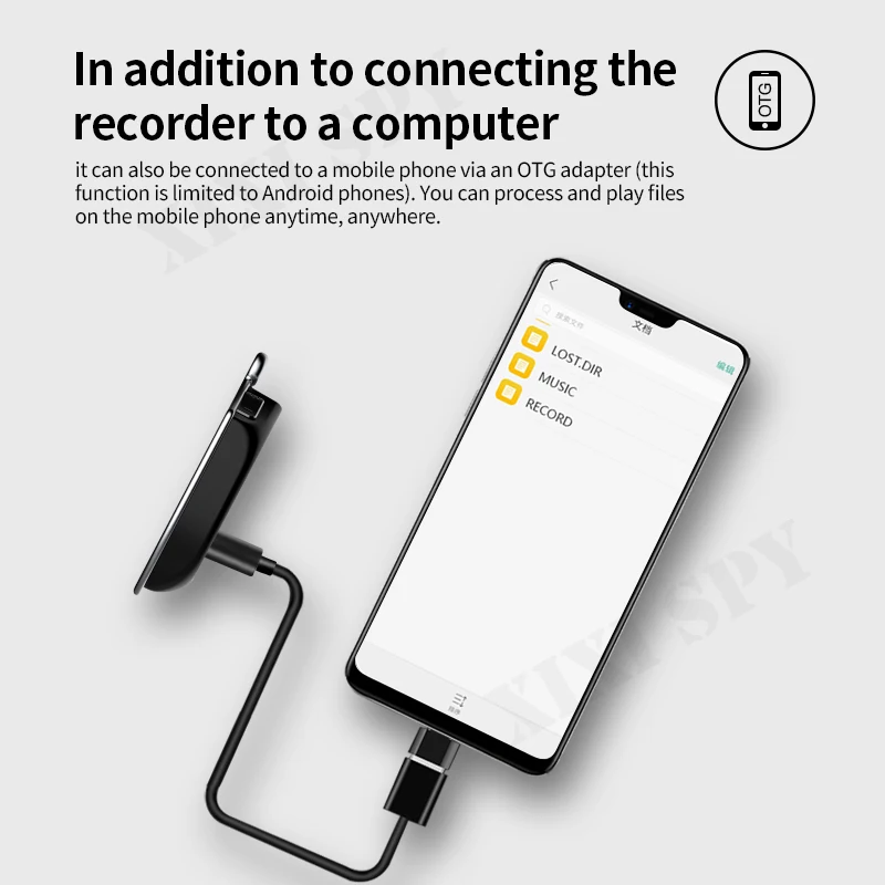 Диктофон с голосовой прослушивающее устройство звуковой микроустройство