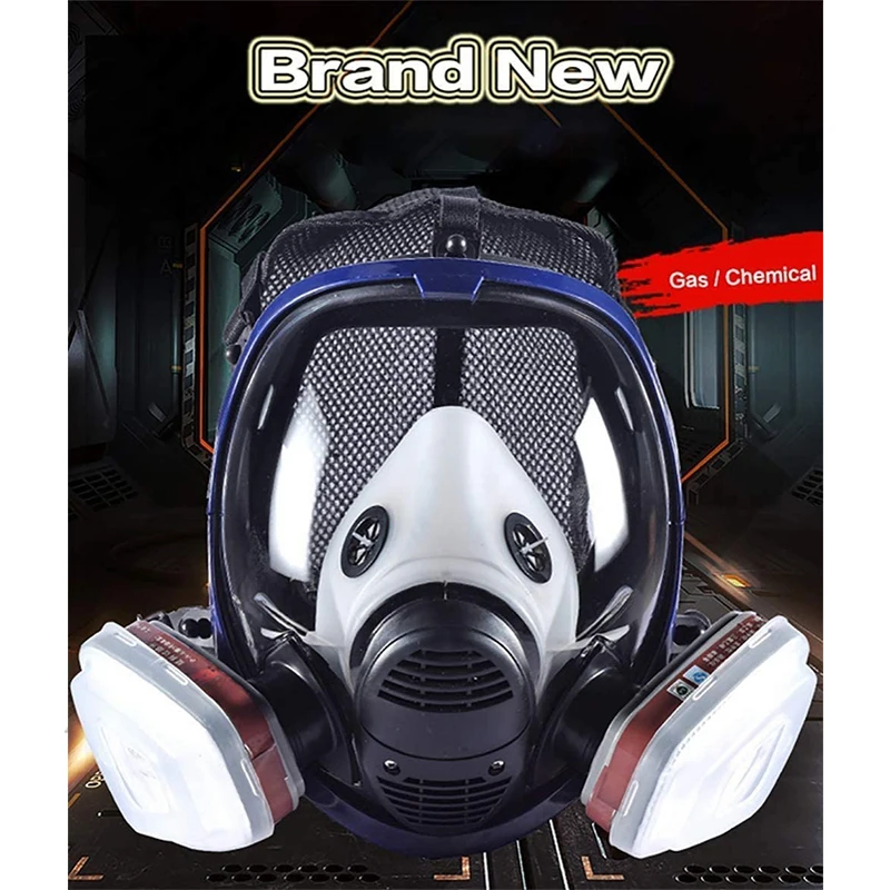 

Anti-fog Respirator Gas Mask with Filter Widely Used For Organic Gas Paint Spary Chemical Air particles Dust Protection Gas mask