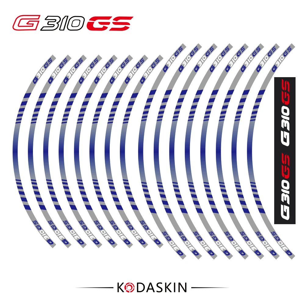 Наклейки на колеса мотоцикла набор водонепроницаемых наклеек для BMW G310 GS G310GS 19