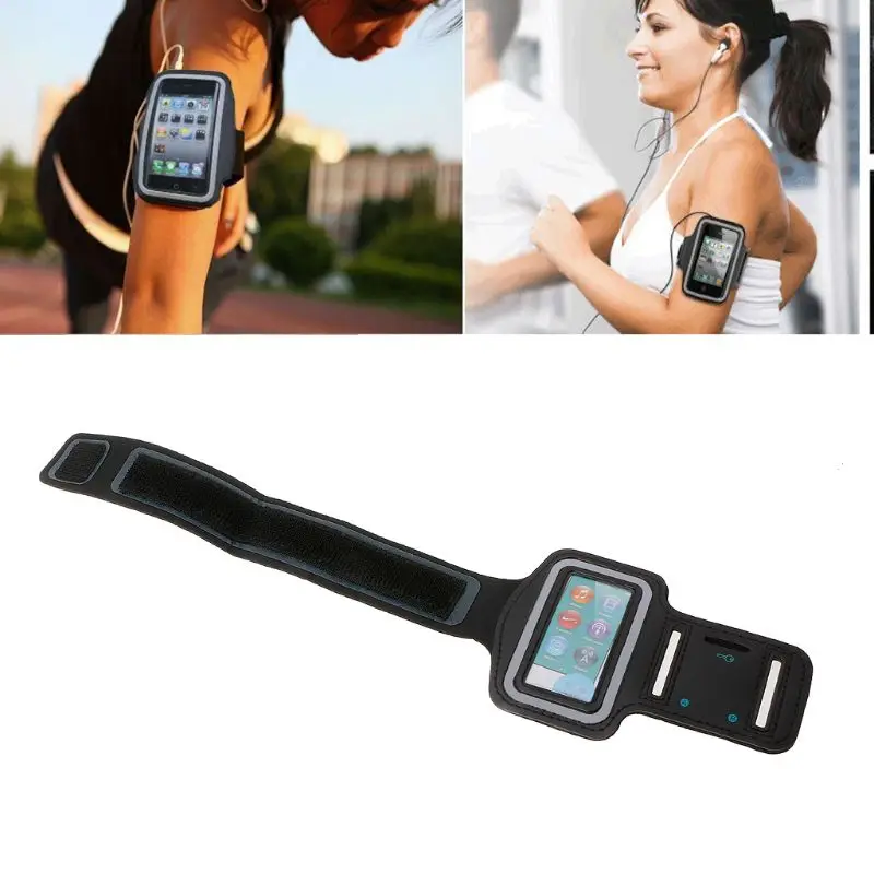 Спортивный кожаный чехол на руку сумка для бега Apple iPod Touch Nano Mp3 Mp4 | Мобильные
