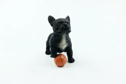 JJM Французский бульдог игровой мяч собака фигурка животного игрушка коллектор