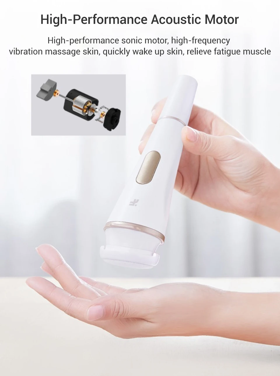 Xiaomi Mijia inFace электронный звуковой Очищающий Инструмент для массажа лица Уход за кожей для очистки масла грязи макияж массажер