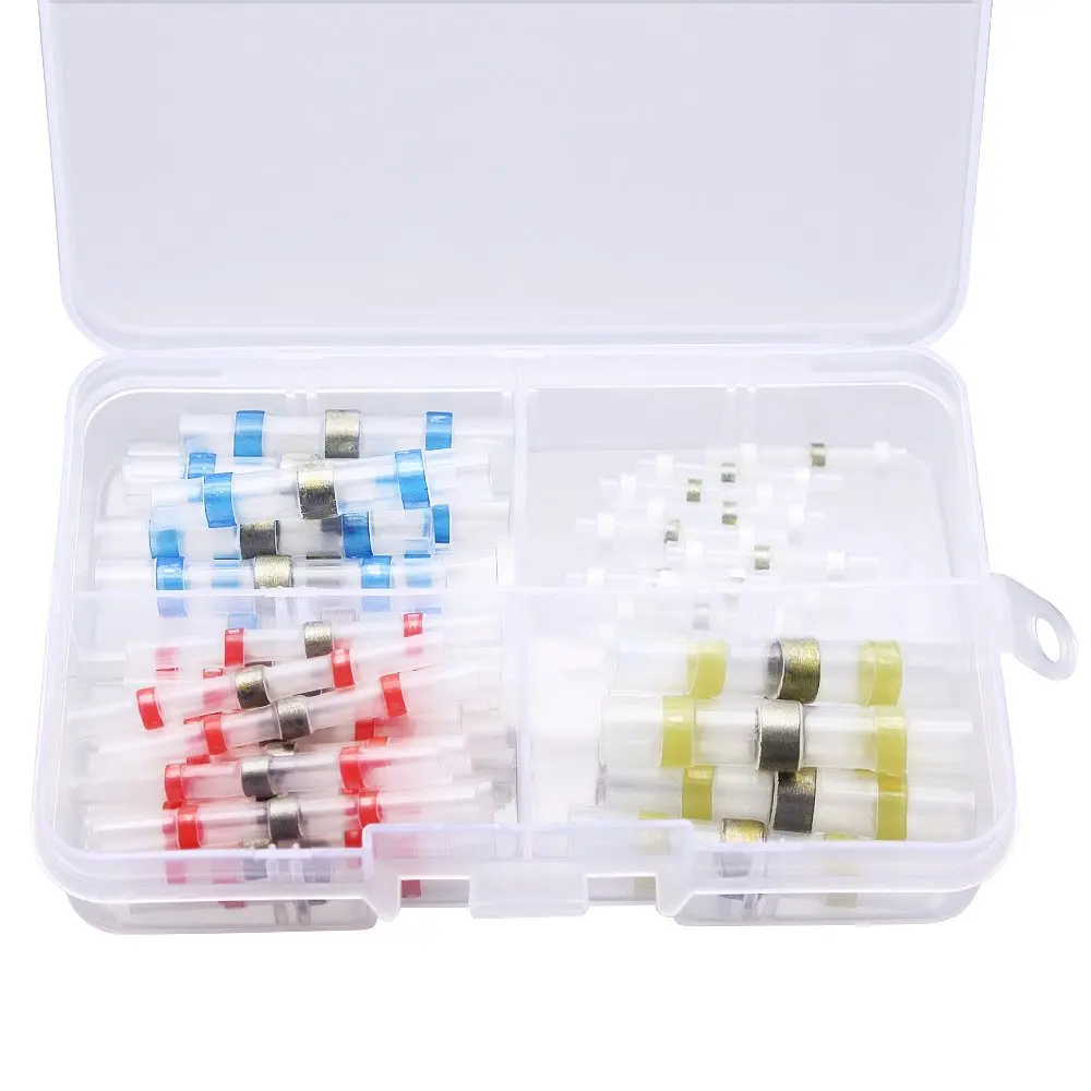 50 шт Водонепроницаемый припой уплотнение рукава изолированные термоусадочные