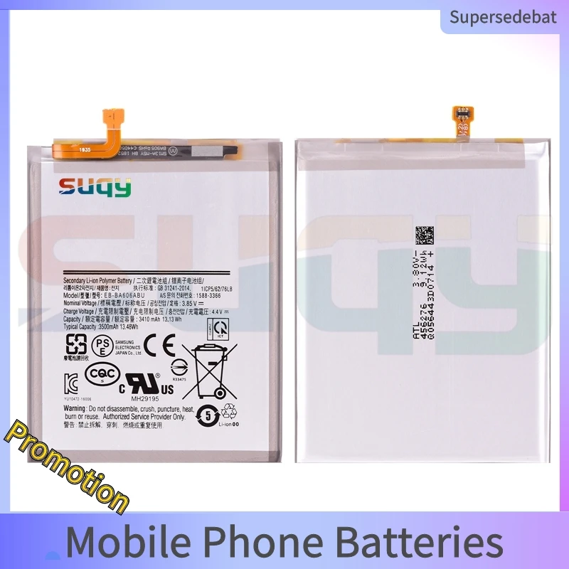 

Bateria for Galaxy A60 SM-A6060 SM-A606F Batterie 3500mAh EB-BA606ABU Replacement Battery for Samsung Galaxy A60 SM-A606DS