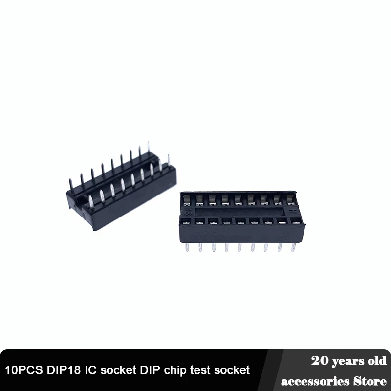 10 шт./лот DIP18 IC гнездо DIP чип тестовая розетка 18PIN DIP-18 18PIN адаптер 2,54 мм шаг разъем