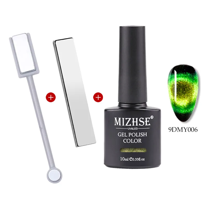 MD-9DMY006-CTSET01 MIZHSE 9D Гель-лак «кошачий глаз» Хамелеон для использования с магнитом замачиваем УФ-лак для ногтей Гель-лак для ногтей с сильным магнитом - Цвет: MD-9DMY006-CTSET01