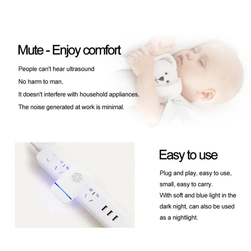 Ultrasonic Mosquito Insect Pest Repellent Household Multifunctional Mouse Killer Bird Control Reject | Дом и сад