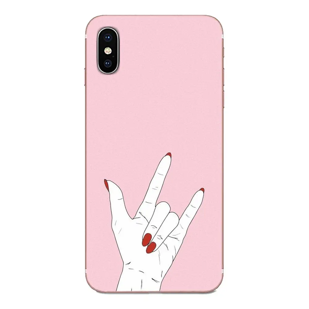 Vertical Phone Case Rock Hand Gesture Sign For Galaxy Note 10 A10E A10S A20S A30S A40S A50S A6S A70S A730 A8S M30S S2 S3 Plus | Мобильные