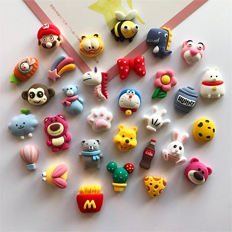 Милые Мультяшные зеркальные магниты для дома креативные магнитные наклейки в