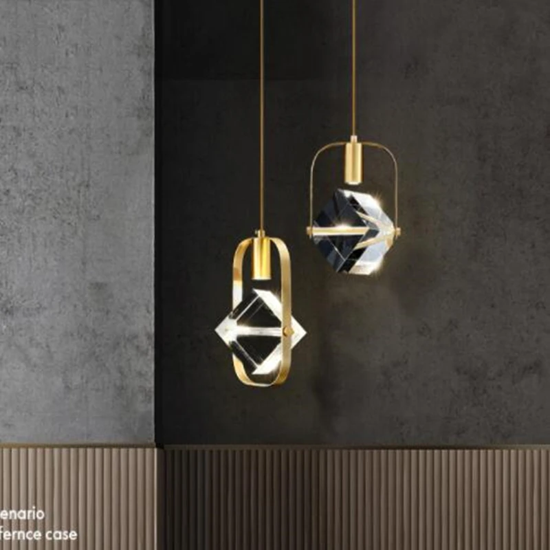 Роскошный хрустальный светодиодный подвесной светильник K9 скандинавский