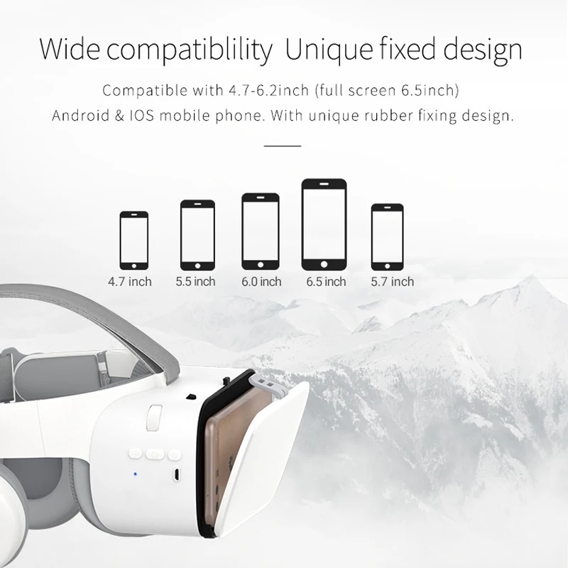 3D очки виртуальной реальности BOBO VR Z6 Bluetooth Google Cardboard стереогарнитура с микрофоном
