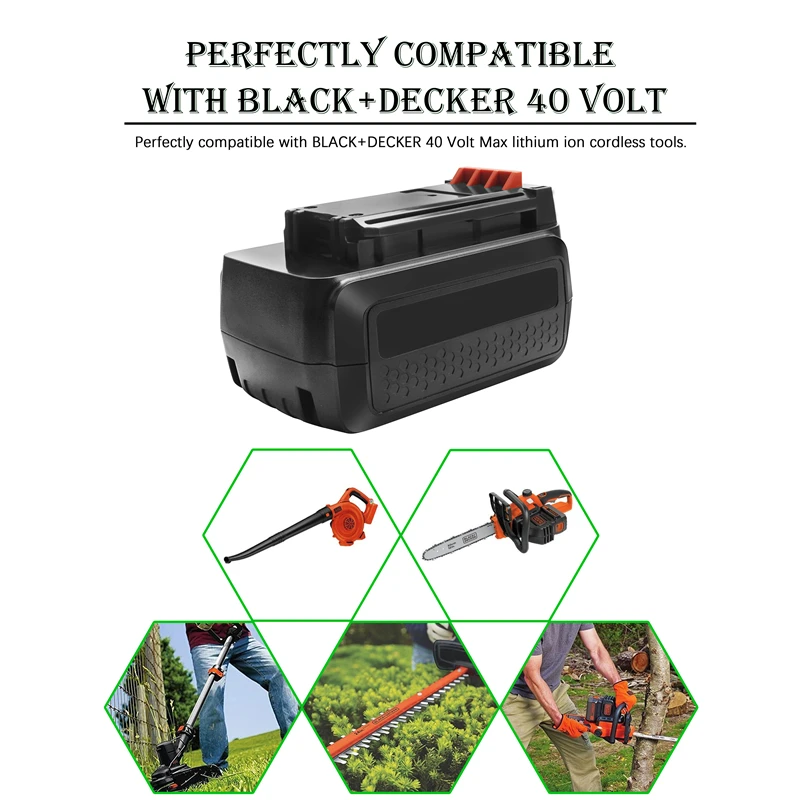 Battool 3000 мА/ч 40V LBX36 Перезаряжаемые Батарея для BLACK&ampDECKER LBXR36 BXR36 LST136 LST420 LST220 LST300 MTC220