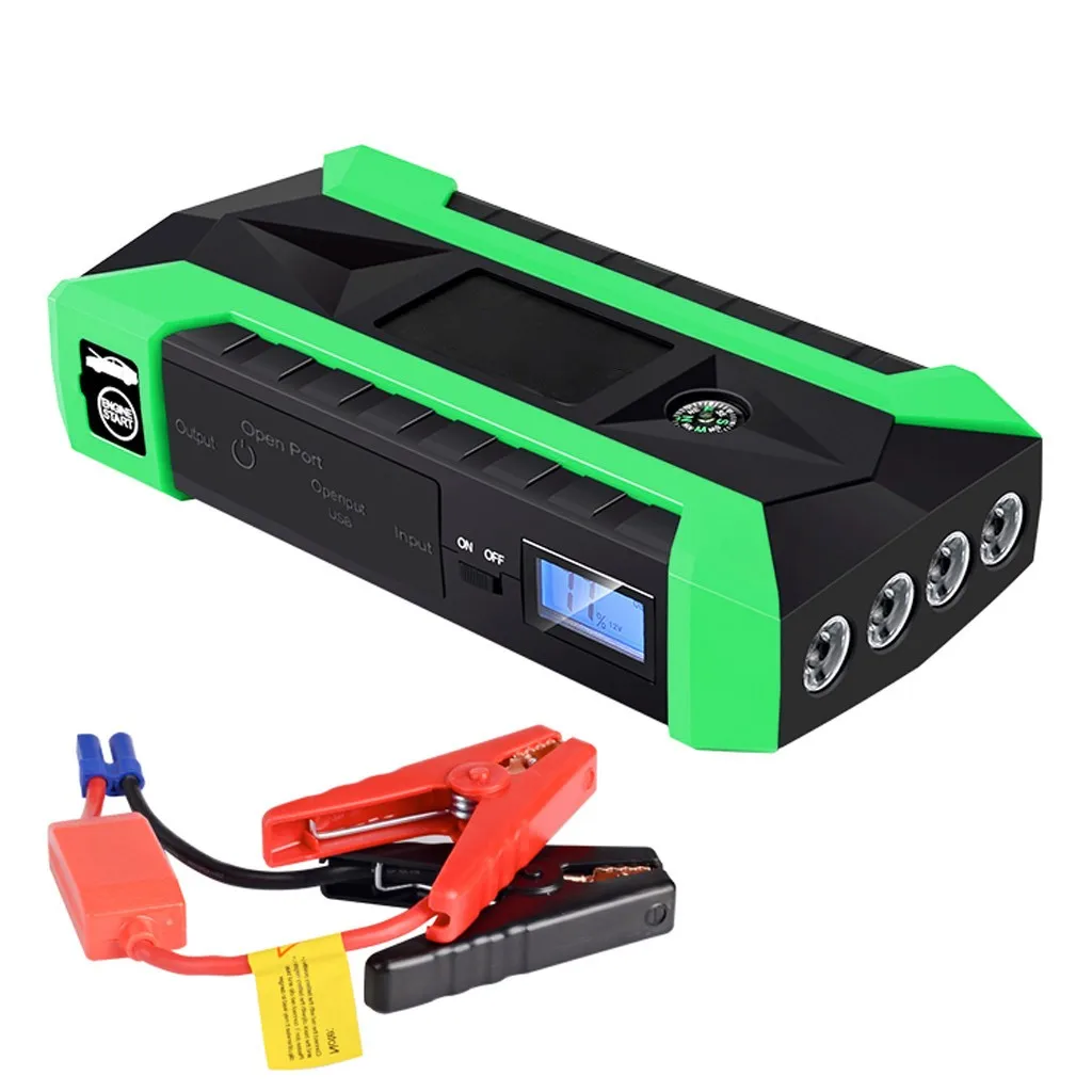 U.S. regulations Пусковое устройство большой емкости 89800mAh ABS 12V Портативное автомобильное пусковое устройство Банк мощности стартер для автомобильного зарядного устройства - Цвет: U.S. regulations
