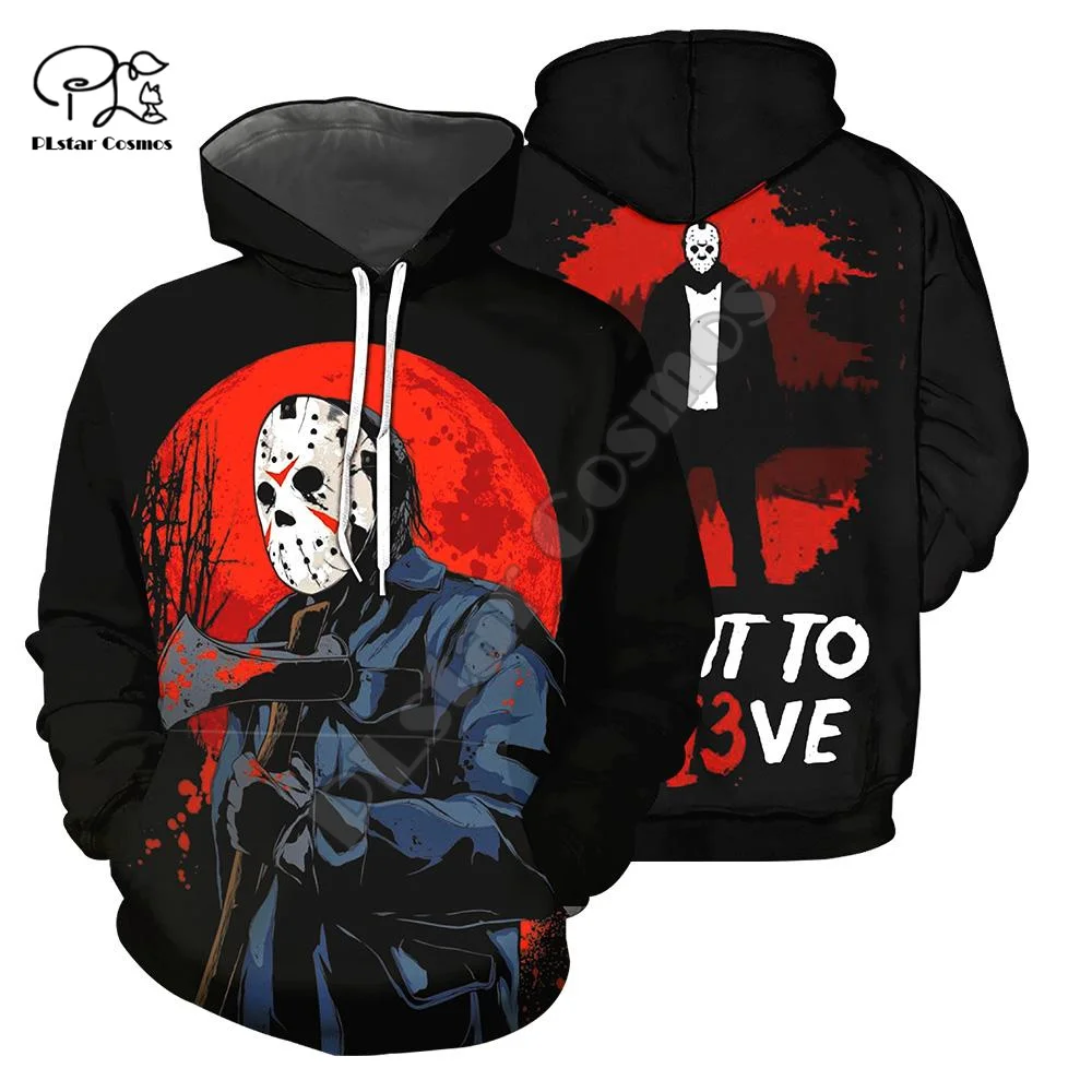 

PLstar Cosmos Halloween Terror Horror Movie Cosplay Michael Myers Funny Long Sleeves Streetwear 3DPrint Men/Women Zip Hoodies 18