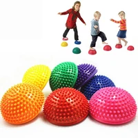 half sphere yoga balls pvc thicken inflatable foot massage balance training ball gym pilates exercise fitness