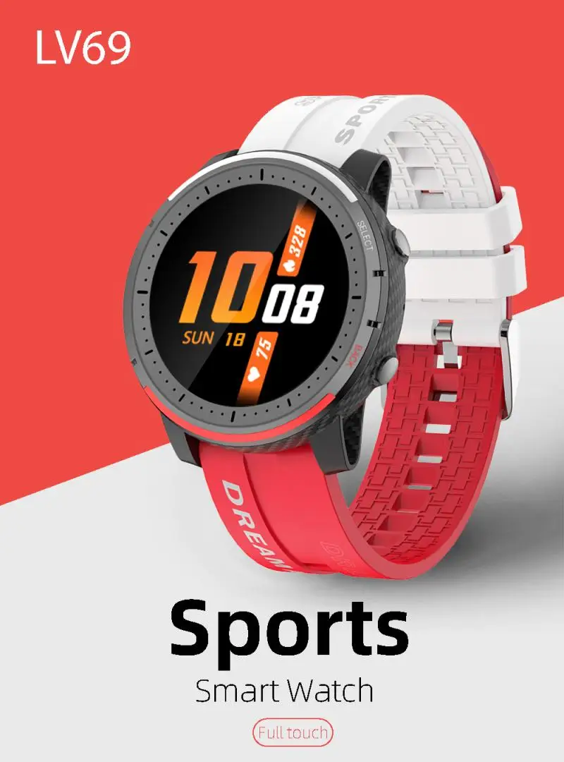 

Смарт-часы Новый LV69 Bluetooth Вызов смарт-браслет двухцветный Shuangpin модный спортивный фитнес-браслет температурные часы