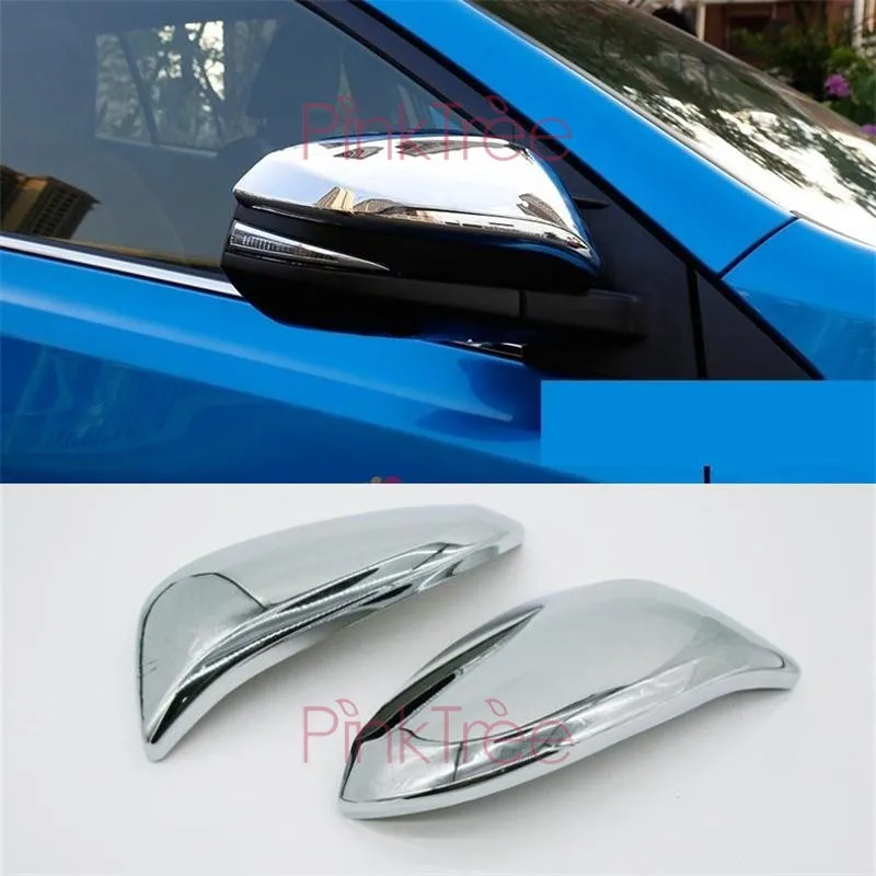 Хромированная накладка на боковое крыло двери Зеркала для Toyota Hilux Revo 2015 2016