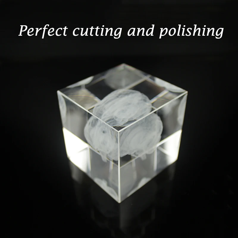 Античная Хрустальная 3d модель мозга лазерная гравировка скульптура статуэтки