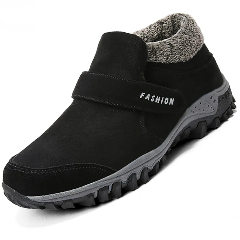 Зимние ботильоны Мужские замшевые зимние ботинки теннисные кроссовки теплые
