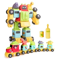 take apart dinosaur train toys 5 in 1 stem robot construction building toddler toys for 3 4 5 6 7 8 year old boys girls gift