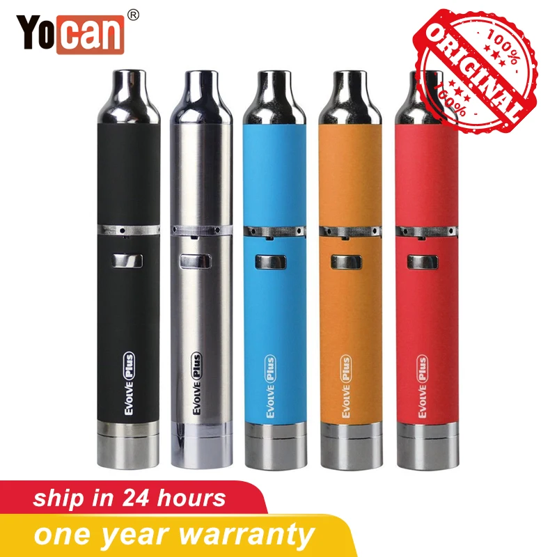 Оригинал YOCAN Evolve Plus Vape Pen Kit 1100 мАч стартовый комплект с кварцевой двойной катушкой