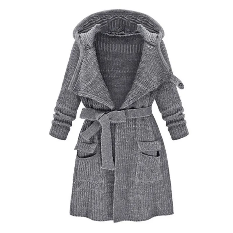 

New Arrival Loose Thick Hooded Cardigan Wear To Work High Quality Women Sweater Woman New 2019 Lady Fashion Outerwear Sweater