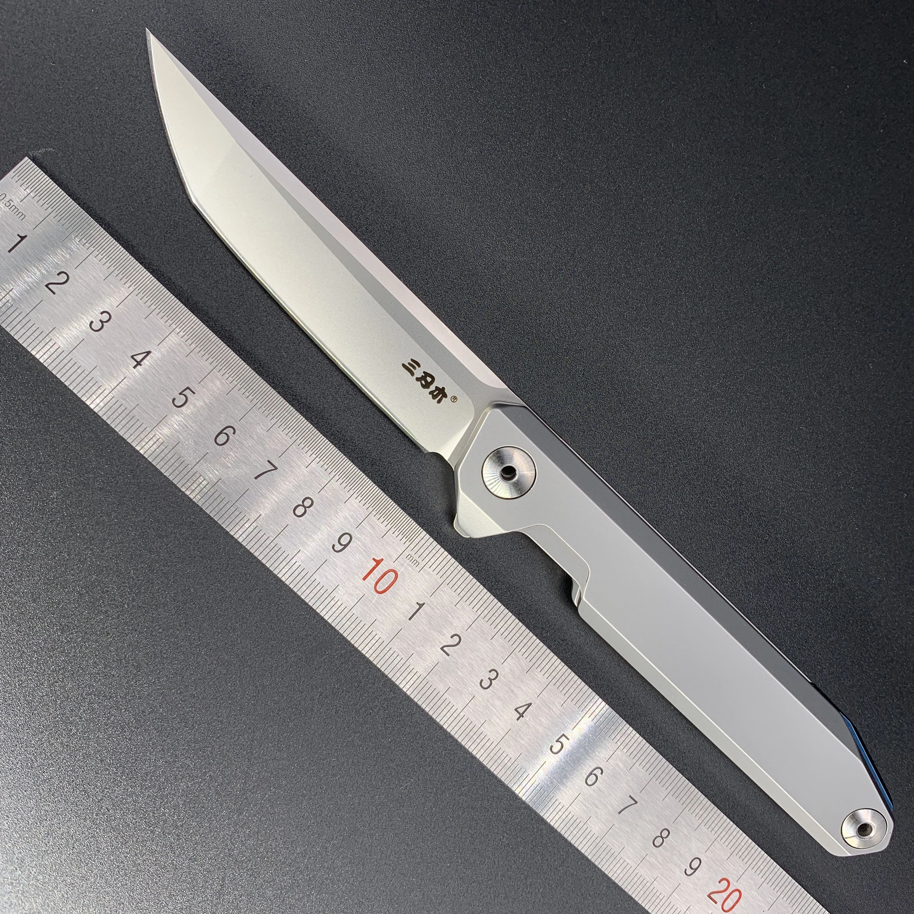 Карманный складной нож Sanrenmu SRM 1162 клинок из нержавеющей стали 14C28N С флиппером и