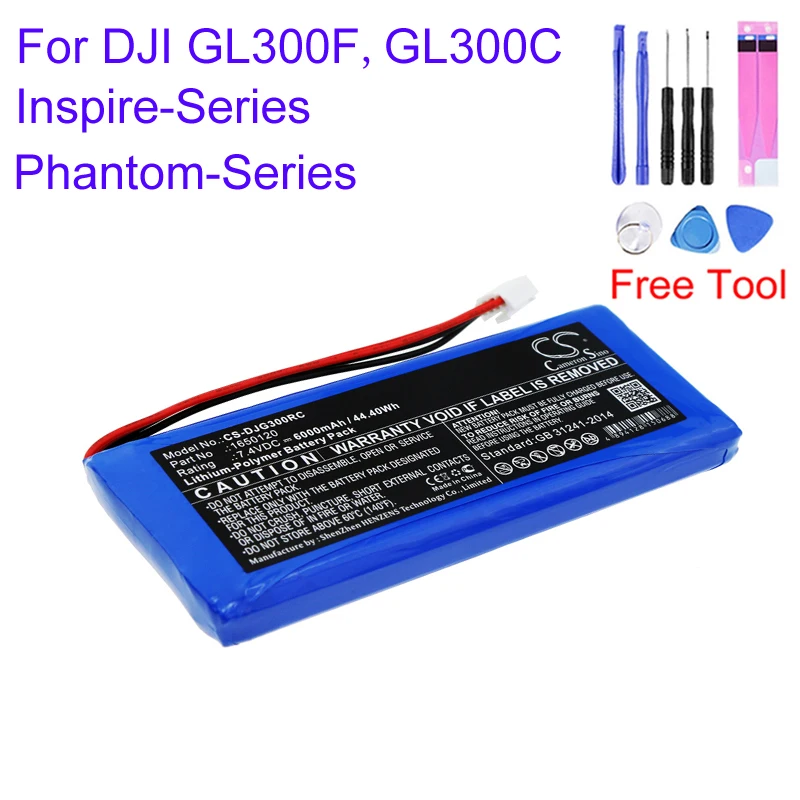 

1650120 GL300C GL300E GL300F For DJI GL300C GL300F Inspire 1 2 Phantom 3 4 Pro Remote Controller Replacement Battery Accu Bateri