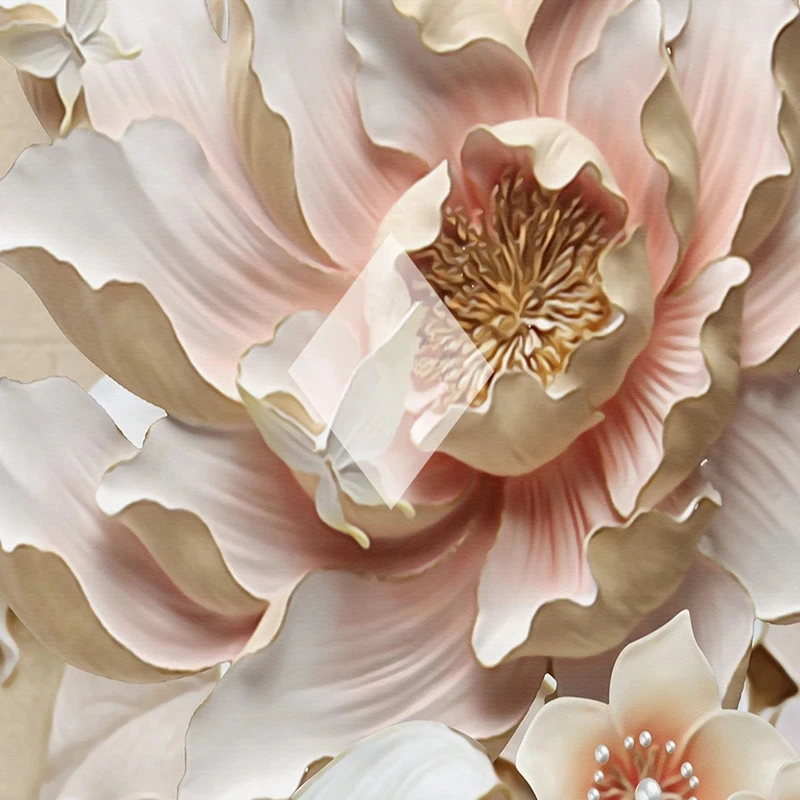 Самоклеящиеся обои на заказ современные Объемные рельефные настенные фоны с