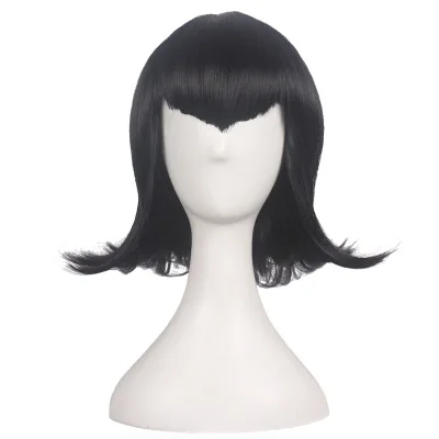 

Cartoon Hotel Mavis Cosplay Costume Fancy Girls Wigs Black Cape Coat With T-shirt pants Halloween Carnival Costume