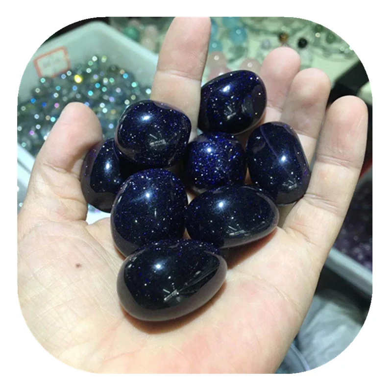 

Blue Sandstone Tumbled Stones Natural Quartz Crystals Gems Healing Reiki Home Decorations