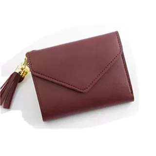 light purple Женский мини маленький короткий кошелек для женщин Женский модный кошелек женский тонкий клатч держатель для карт Cartera Mujer Portomonee - Цвет: light purple