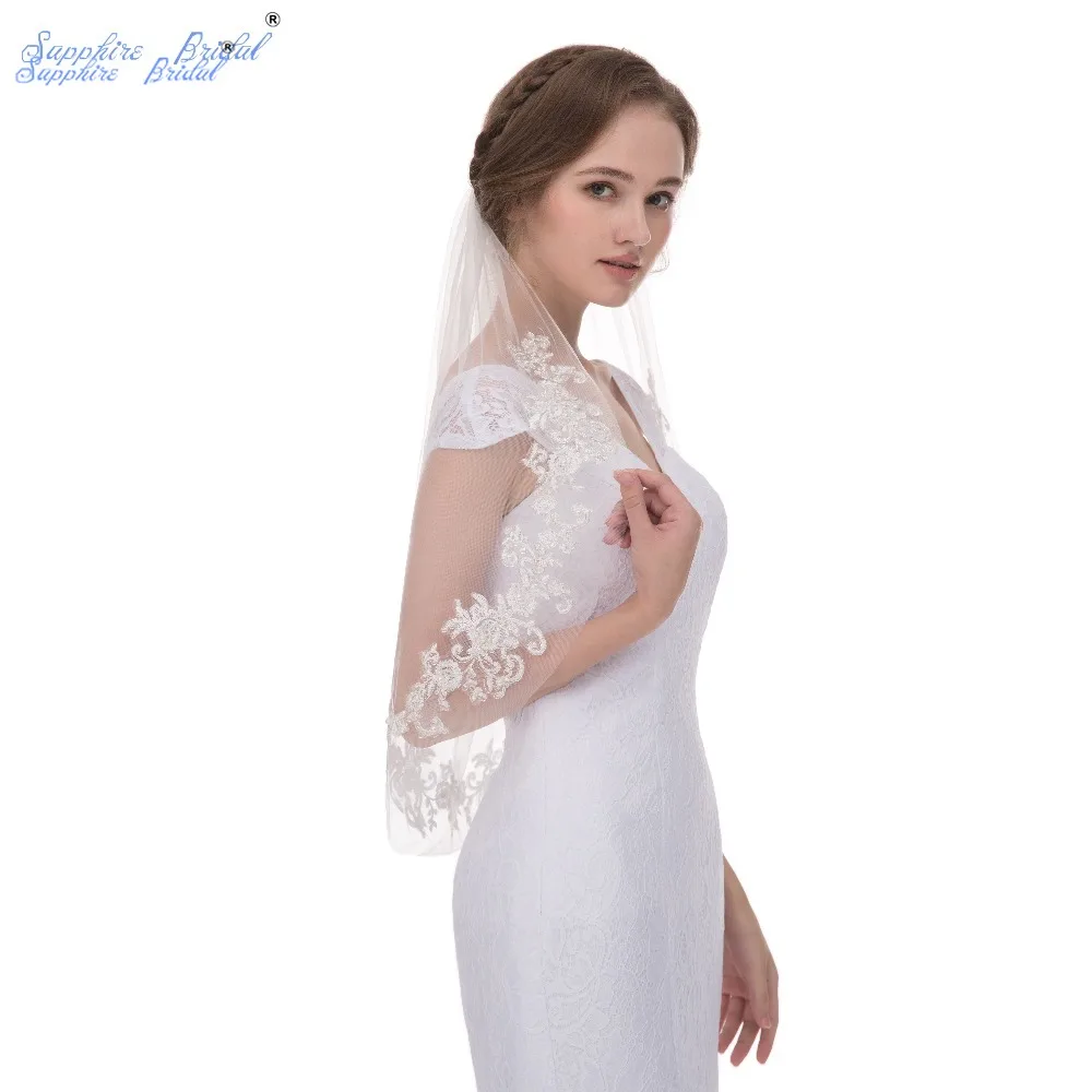 Сапфир люкс 2021 High End два яруса мягкий кружевной тюль свадебные туфли с жемчугом