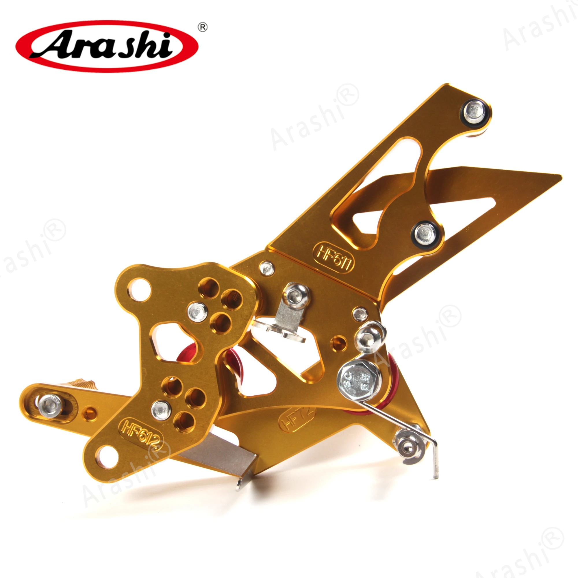 Arashi регулируемая подножка для YAMAHA YZF R3 R25 / MT03 MT25 2015 2021 CNC подножки задние комплекты