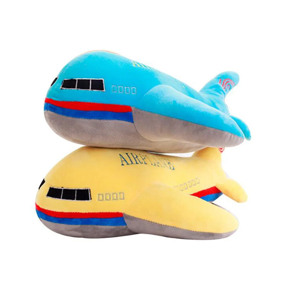 Детский мягкий креативный цветной самолет Детская плюшевая игрушка для