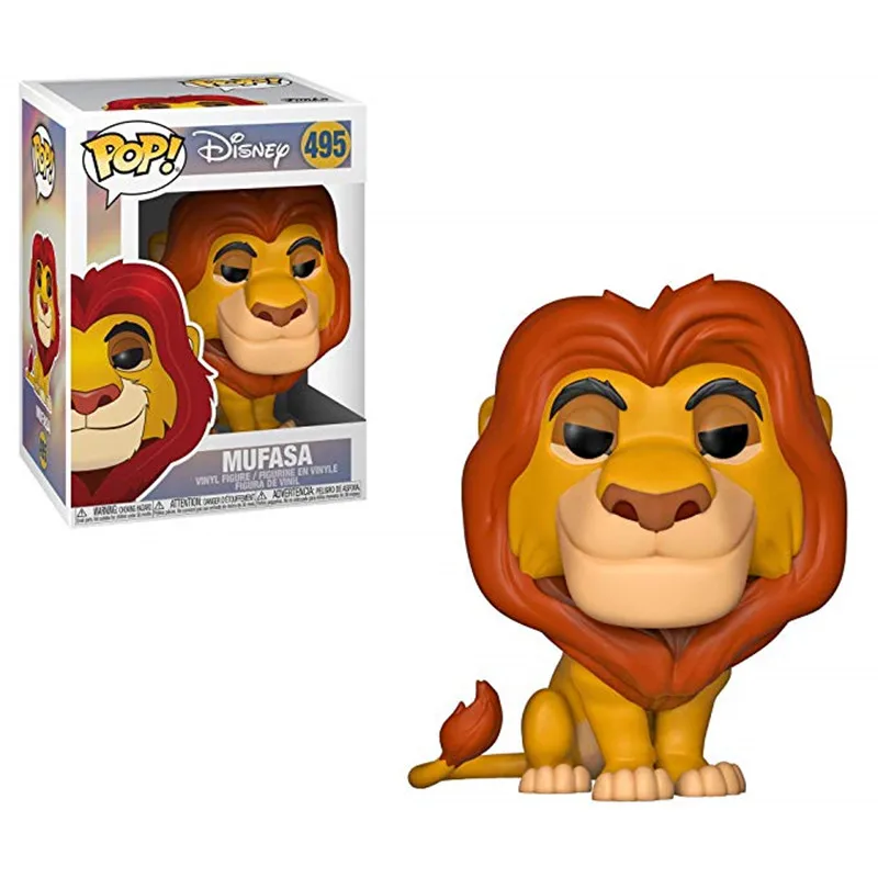 495 FUNKO POP disney мультфильм фильм лев Король-SIMBA LUAU PUMBAA MUFASA ПВХ фигурка Коллекционная модель игрушки для Chlidren Рождественский подарок - Цвет: 495