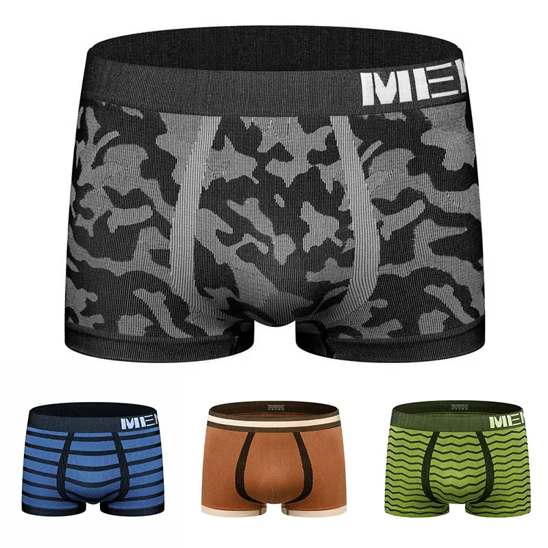 1 шт. мужские Бесшовные трусы шорты|Мужские боксеры| |