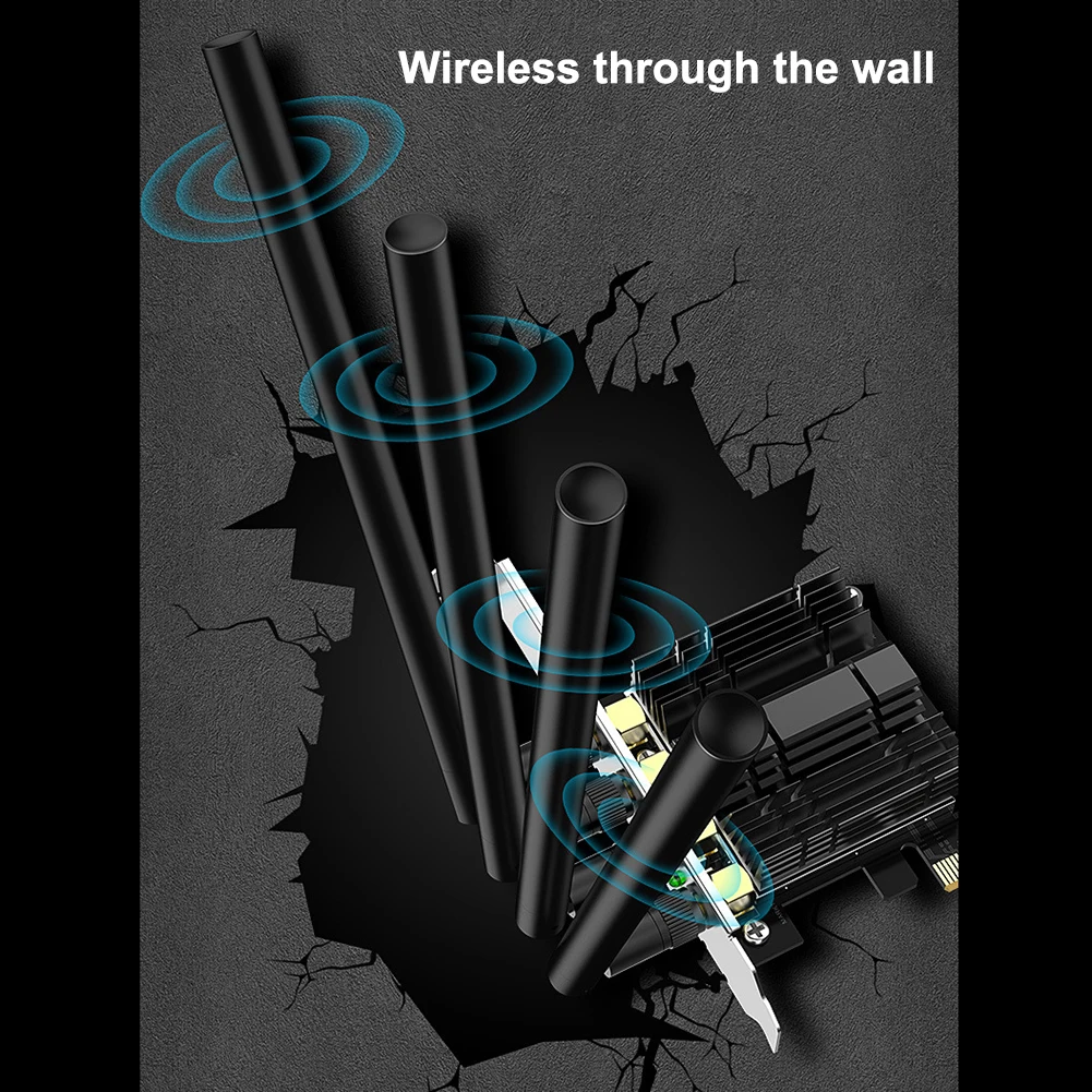 Десктопная сетевая карта Pcie гигабитная Беспроводная Двухдиапазонная 2 4/5 8 ГГц 1750