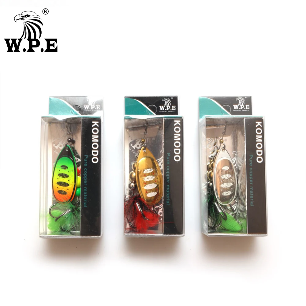 W.P.E KOMODO 1 шт. блесна для спиннинга 11 г/16 9 г металлическая рыболовная приманка